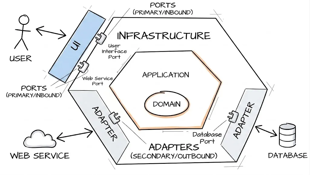 Hexagonal Architecture Diagram